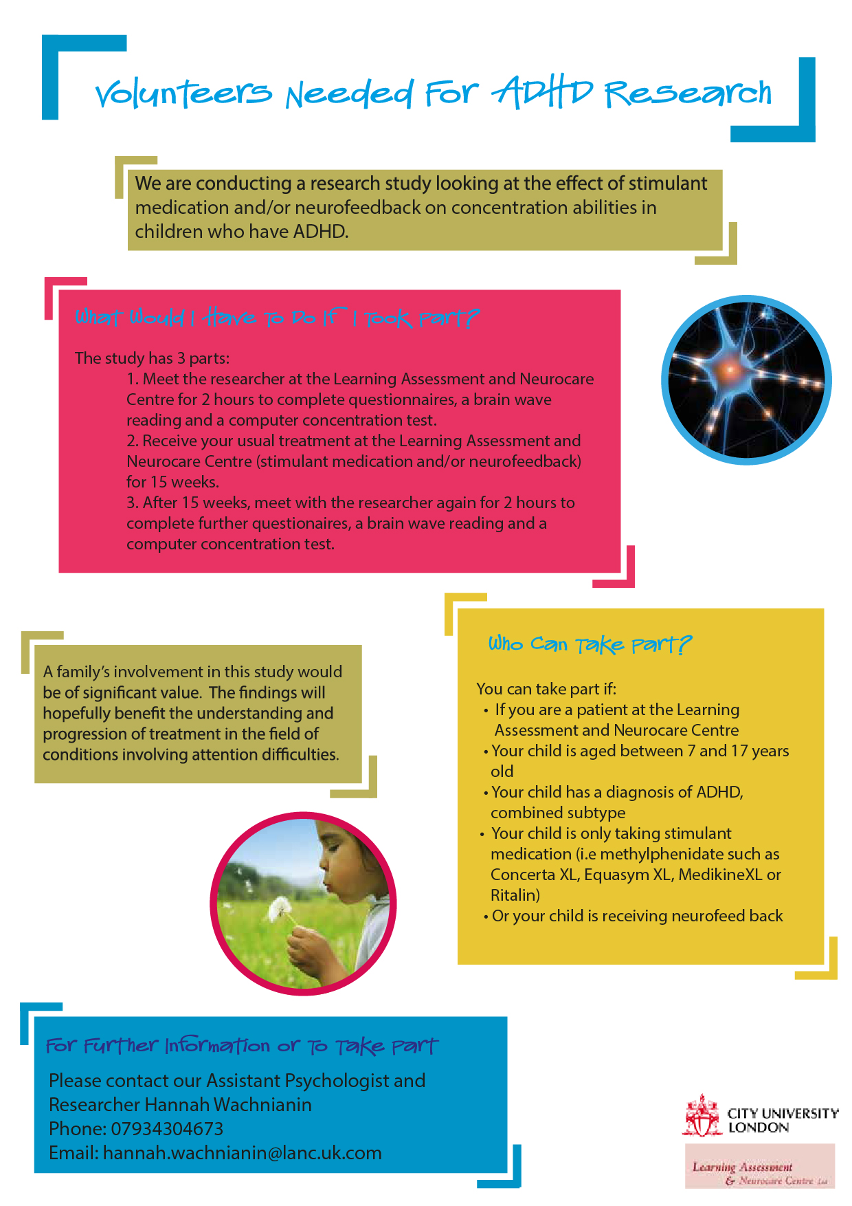 ADHD volunteer leaflet